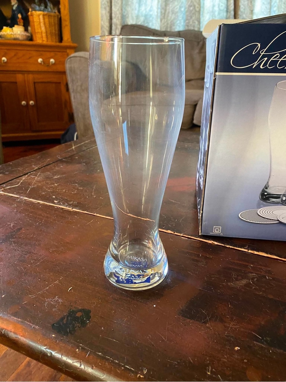 Mikasa Clear Pilsner Beer Glass Set of 8 - Picture 5 of 5